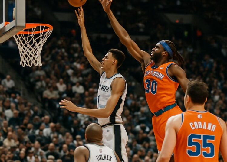 NBA : Les Spurs de Wembanyama s'inclinent face à des Knicks tenaces, espoirs de titre réduits.