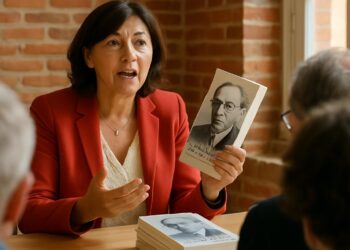 Carole Delga discute de son ouvrage sur le procès de Léon Blum à Toulouse.