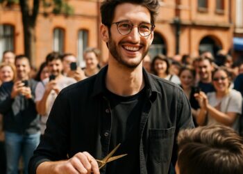 Un coiffeur toulousain, ressemblant à Pierre Niney, change de vie suite à un buzz.