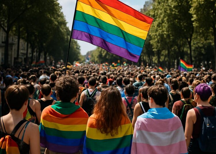 30.000 participants à la marche des fiertés pour affirmer leur force et leur identité queer.