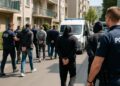 Neuf individus interpellés suite à la destruction d'un réseau de drogue.