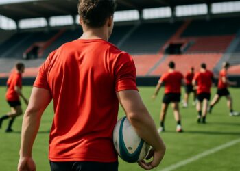 Thomas Lacombre, un rapide apprentissage au Stade Toulousain en 3e ligne.