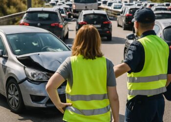Collision sur l'A8 à Cagnes-sur-Mer : 14 km de trafic ralenti, conductrice assistée.
