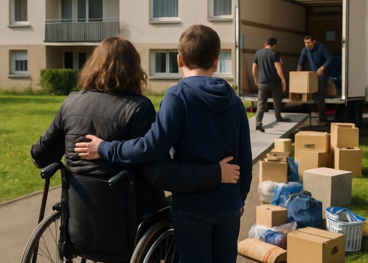 Une mère hémiplégique et son fils autiste expulsés après un an d'occupation.