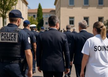 Visite de Gérald Darmanin à Béziers : 17 agents et une unité de soins annoncés.