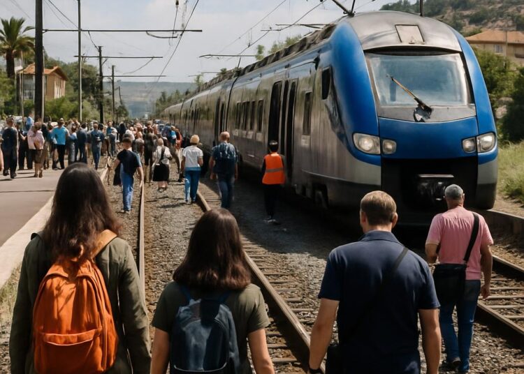Perturbation du trafic SNCF entre Cannes et Vintimille due à une panne.