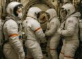 Des astronautes de l’ISS, y compris Sophie Adenot, doivent se protéger suite à une fuite d’air.