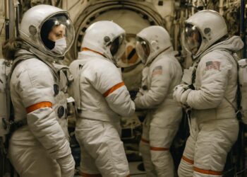 Des astronautes de l’ISS, y compris Sophie Adenot, doivent se protéger suite à une fuite d’air.