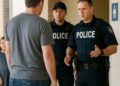 Un père de famille se retrouve face à la police après une plainte pour ses filles aux toilettes.