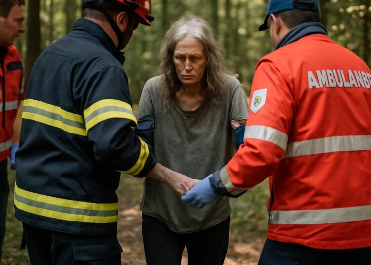Une femme retrouvée après cinq jours d'errance en forêt, affaiblie.