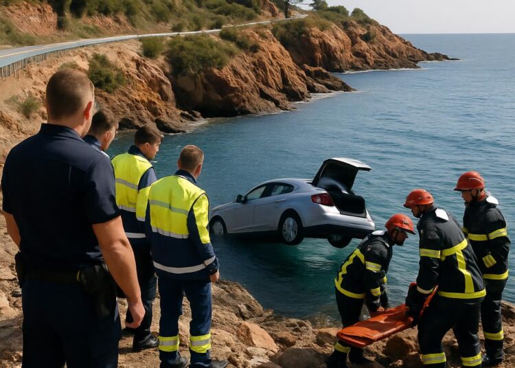 Un véhicule plonge de 30 mètres dans l'eau à Saint-Raphaël, deux blessés graves.