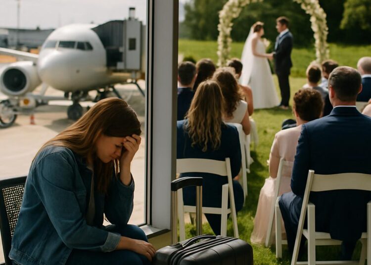 Une témoin de mariage rate la cérémonie à cause d'un vol annulé, 433 € de frais !