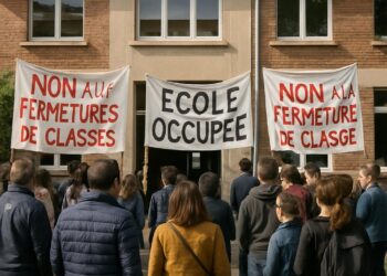 Des parents d'élèves investissent une école pour s'opposer aux fermetures.