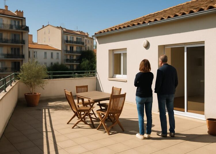 Un appartement à 350 000 euros avec terrasse de 75 m², mais sans propriété.