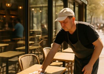 Chaleurs extrêmes : un gérant de café-bar vitré s'adapte à 48 °C