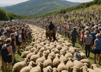 Transhumance : des milliers de visiteurs célèbrent l'été au Mont Aigoual.