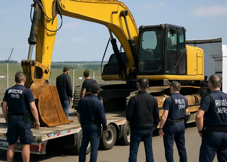 Un réseau criminel international neutralisé : des fraudeurs louaient des machines de chantier sous des identités fictives pour les envoyer en Roumanie.
