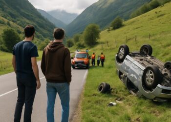 Un accident spectaculaire dans les Hautes-Pyrénées : deux jeunes miraculés après des roulades.