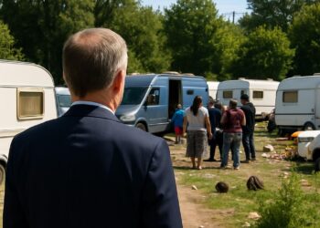 Nouveau maire, il doit céder un terrain de plus d'un million aux roms.