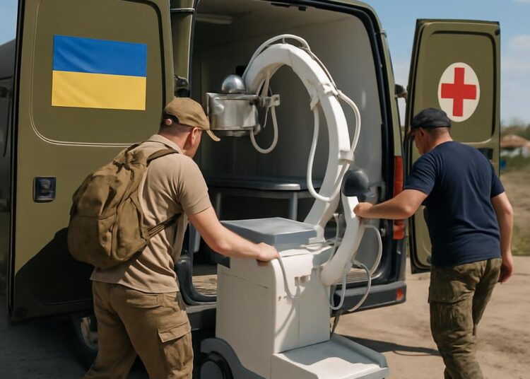 Des équipements de radiologie mobiles envoyés sur le front ukrainien depuis le Gard