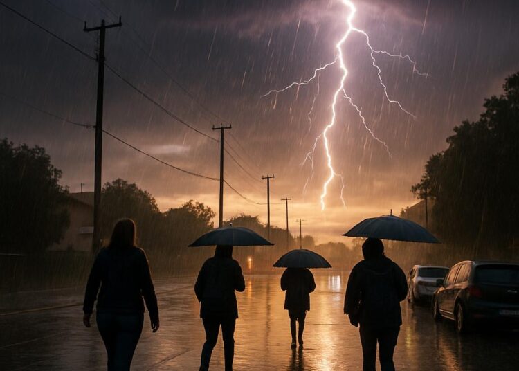 Des orages et des pluies intenses touchent la Haute-Garonne ce soir.