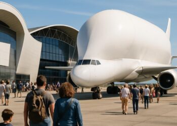Le musée Aeroscopia accueille le célèbre Beluga ST d'Airbus.