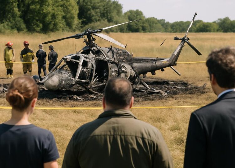 Un accident d'hélicoptère fait quatorze victimes, enquête en cours.