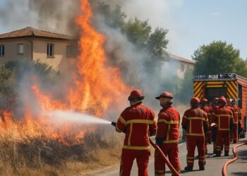 Trois incendies en moins de 40 minutes près de Toulouse : 99 pompiers engagés, des habitations préservées.