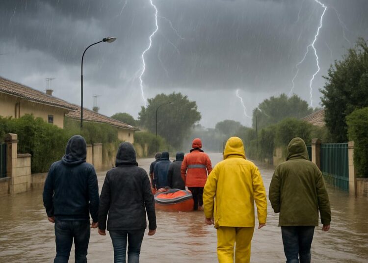Orages stationnaires : alertes et évacuations dans l'Hérault et le Gard