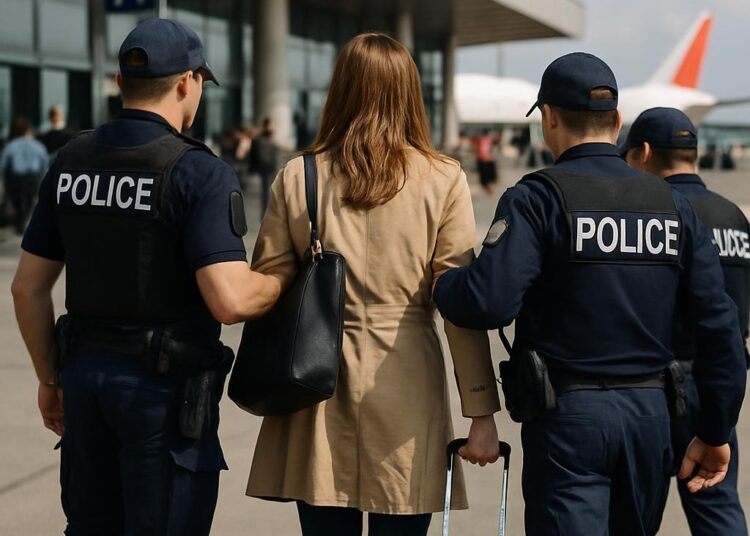 Une femme de 34 ans, suspectée d'espionnage, interpellée avant son départ pour la Chine.