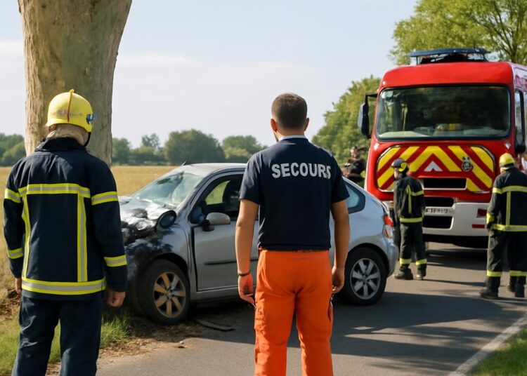 Collision avec un platane à Lacourt-Saint-Pierre : un décès, un blessé.