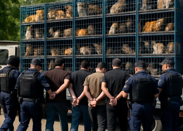 Douze individus interpellés pour le vol de 2 700 chats destinés à la consommation.