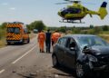 Collision à Puimisson : deux blessés graves, l'un évacué par hélicoptère vers Montpellier.