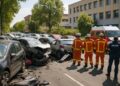 Accident impressionnant près de la clinique Honoré-Cave à Montauban : six véhicules touchés et 30 interventions chirurgicales en péril.