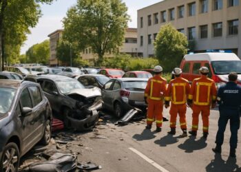 Accident impressionnant près de la clinique Honoré-Cave à Montauban : six véhicules touchés et 30 interventions chirurgicales en péril.