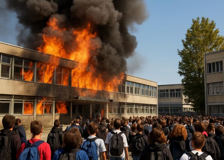 Incendie au lycée de Tarbes : 1400 évacués et cours annulés suite à des violences urbaines.