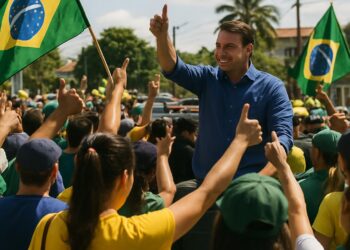 Brésil : Flavio Bolsonaro, candidat d'extrême droite, en tête au premier tour.