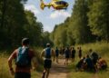 Vingt personnes blessées par des frelons lors d'un trail, un coureur évacué par hélicoptère.
