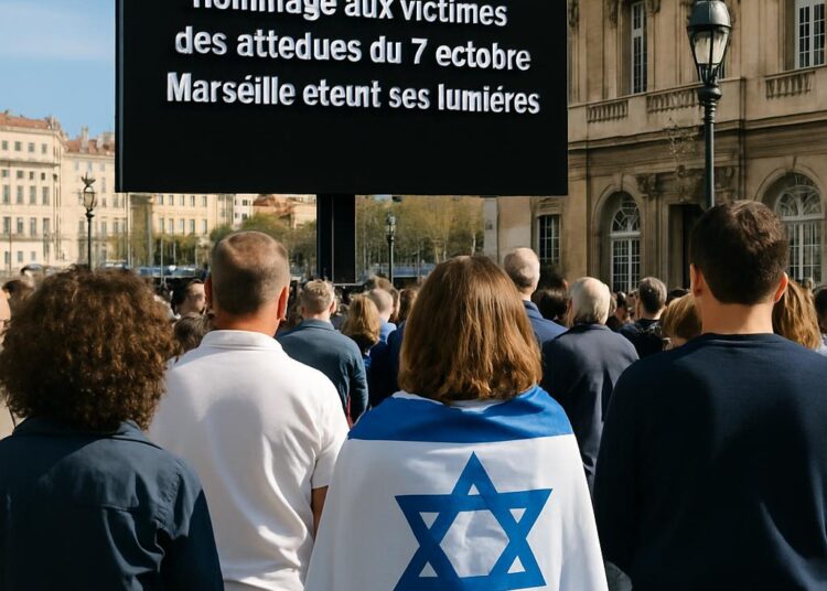 Hommage aux victimes des attaques du 7 octobre : Marseille éteint ses lumières.