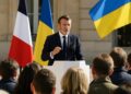 Discours d'Emmanuel Macron : soutien à l'Ukraine et critiques au RN.
