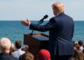 Donald Trump propose de rebaptiser l'Atlantique ou le Pacifique.