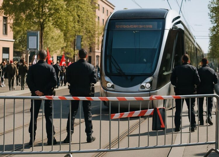 Interruption du tramway T1 à Toulouse ce lundi matin pour prévenir une manifestation, dix stations affectées.