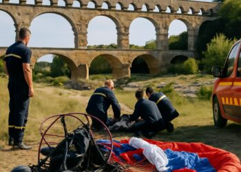 Un accident en paramoteur près du Pont-du-Gard a coûté la vie à un homme.