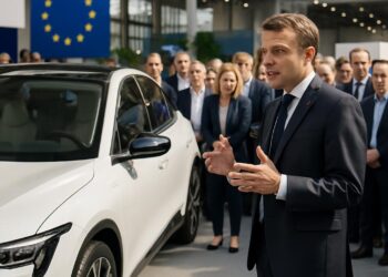 Emmanuel Macron prône le "Made in Europe" au Salon de l'auto 2026 contre la Chine.