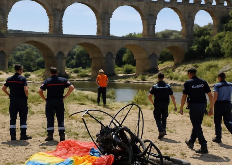 Un tragique accident de paramoteur au Pont du Gard fait une victime.