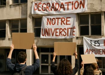 Des étudiants alertent sur la dégradation de leur université et appuient les lycéens.